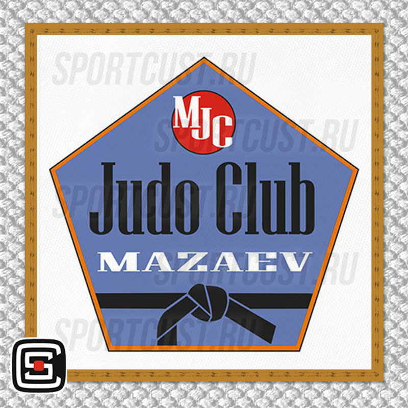 Нашивка на грудь кимоно «Judo Club Mazaev» (Москва) 001w