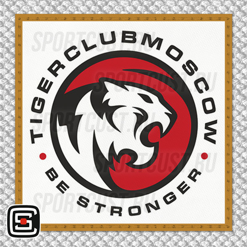 Нашивка на грудь кимоно «Tiger Club Moscow» (Москва) 001w
