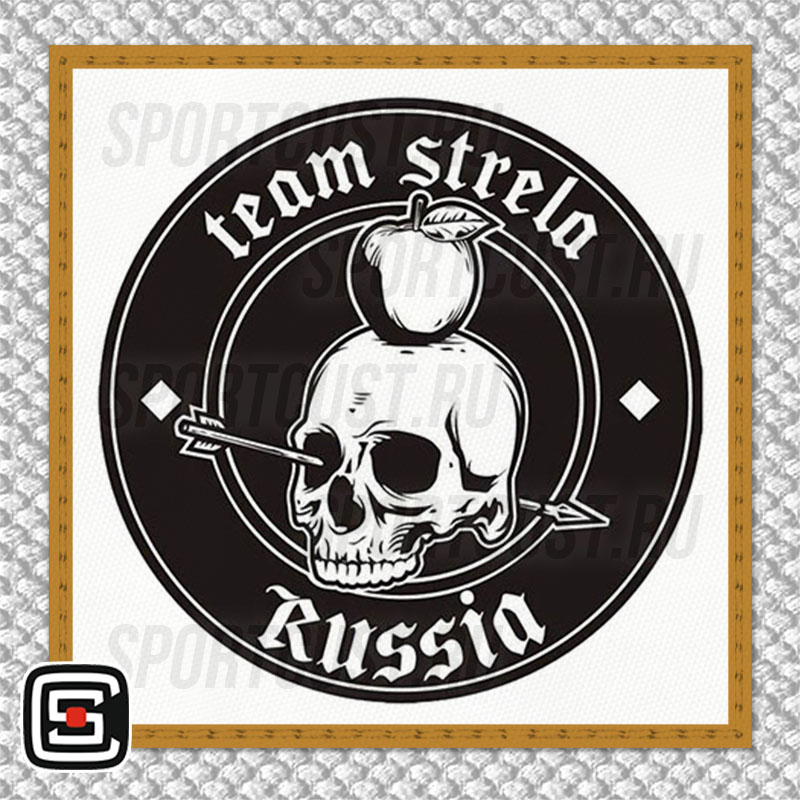 Нашивка на грудь кимоно ШЕ «Strela Gym» (Санкт-Петербург) 001w