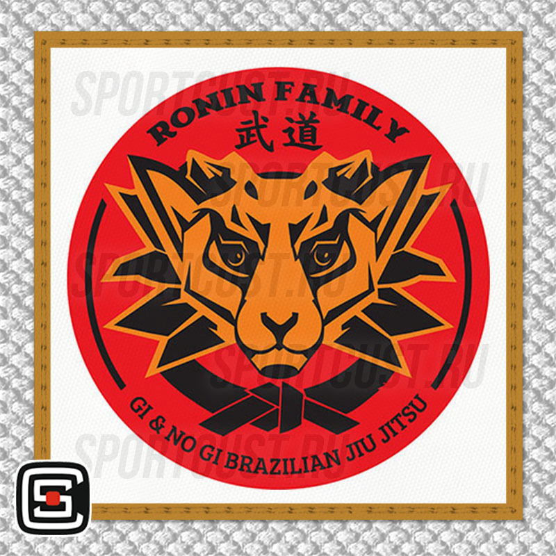 Нашивка на грудь кимоно ШБИ «Ronin Family» (Москва) 001w