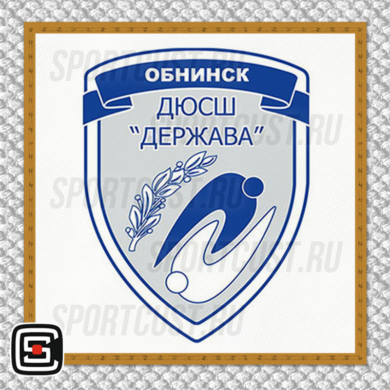 Нашивка на грудь кимоно ДЮСШ «Держава» (Обнинск) 001w