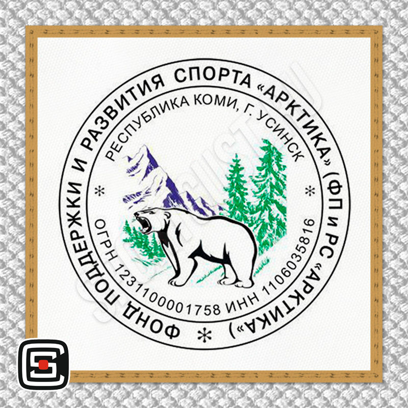 Нашивка на грудь кимоно МБУ «СШ» (Усинск) 001wg