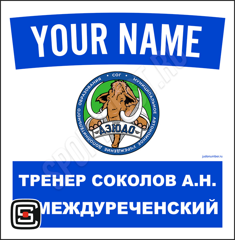 Наспинный номер клубного стандарта «СШОР по дзюдо» (Междуреченский) 001wb